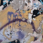 Close Up of Painting on Wall