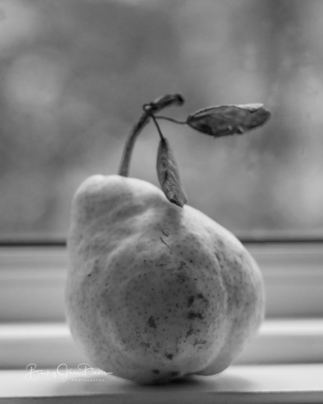 Pear on Windowsill